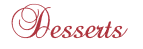 desserts