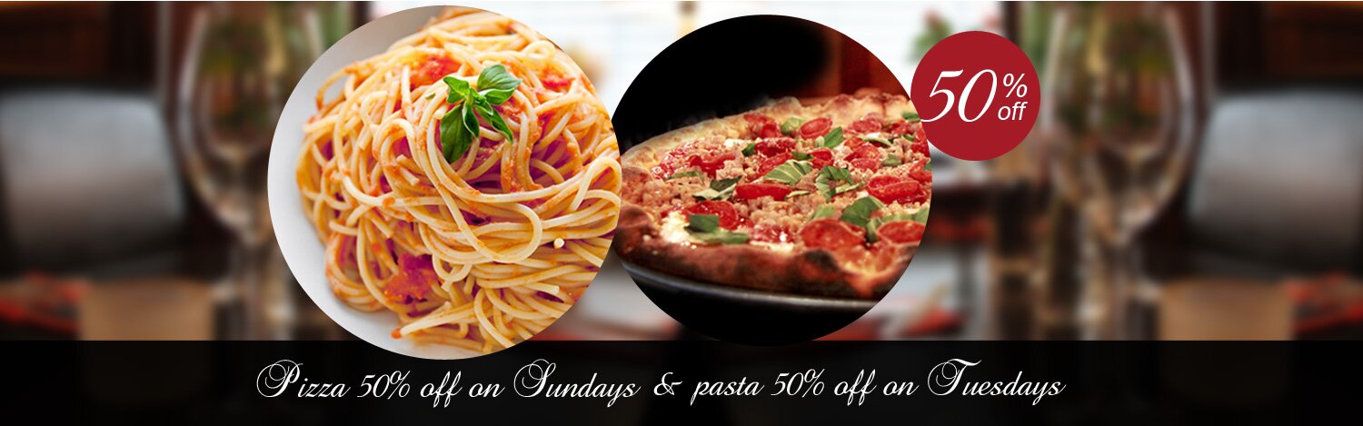 Pizza and past papavero 50% off
